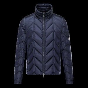 Moncler Berriat Giubbotto Jacket Navy Men’s Size 7 (Fits 2XL) - Great Condition